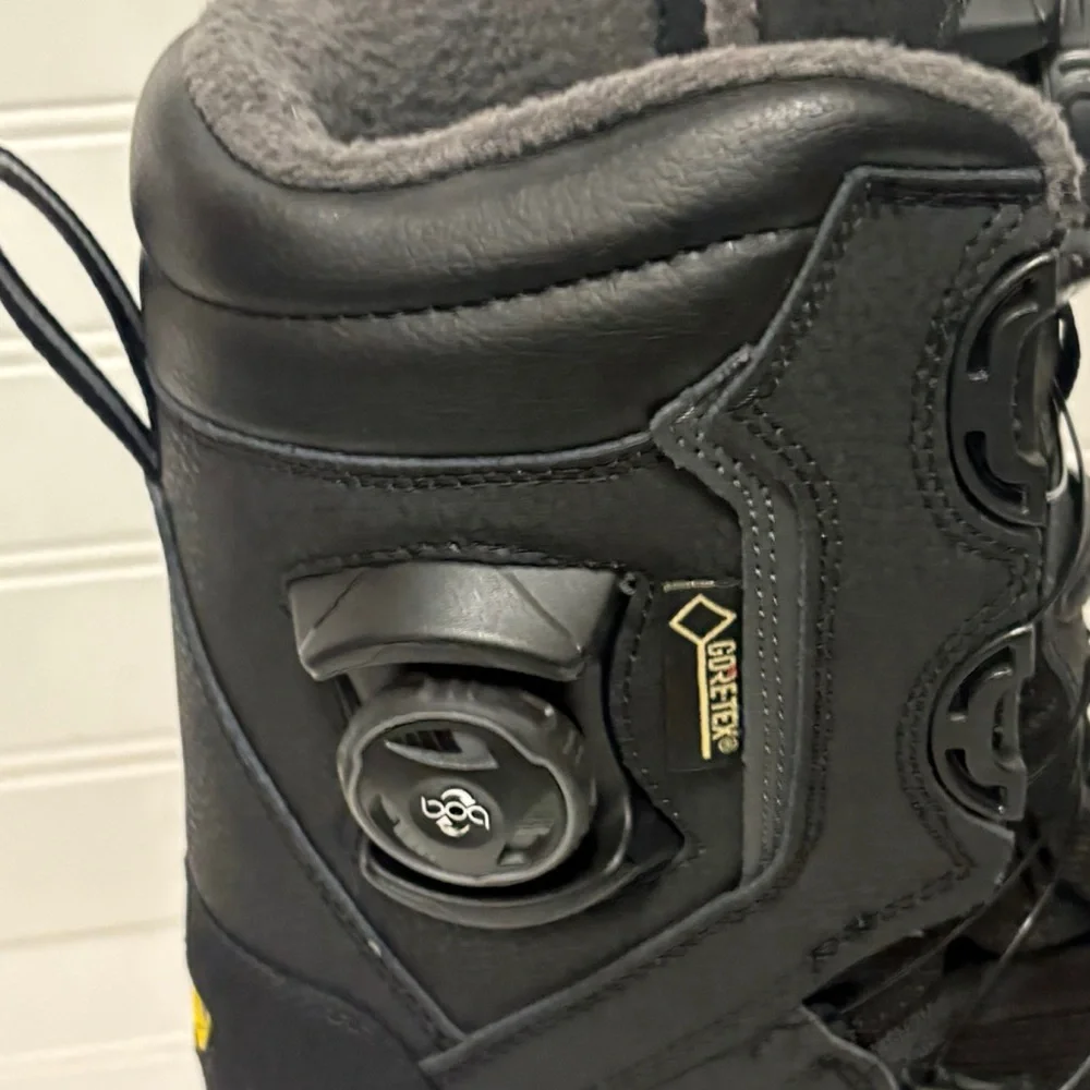KLIM Adrenaline GTX Snowmobile Goretex Snow Boots BOA Lacing Black Mens Size 8